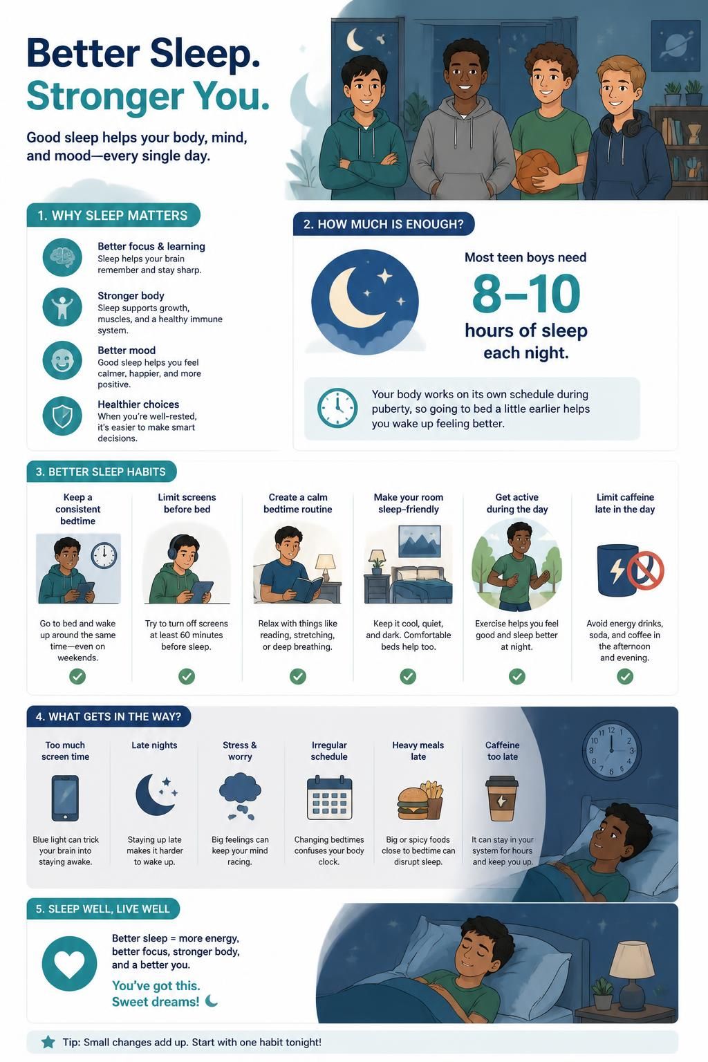 sleep boys graphic