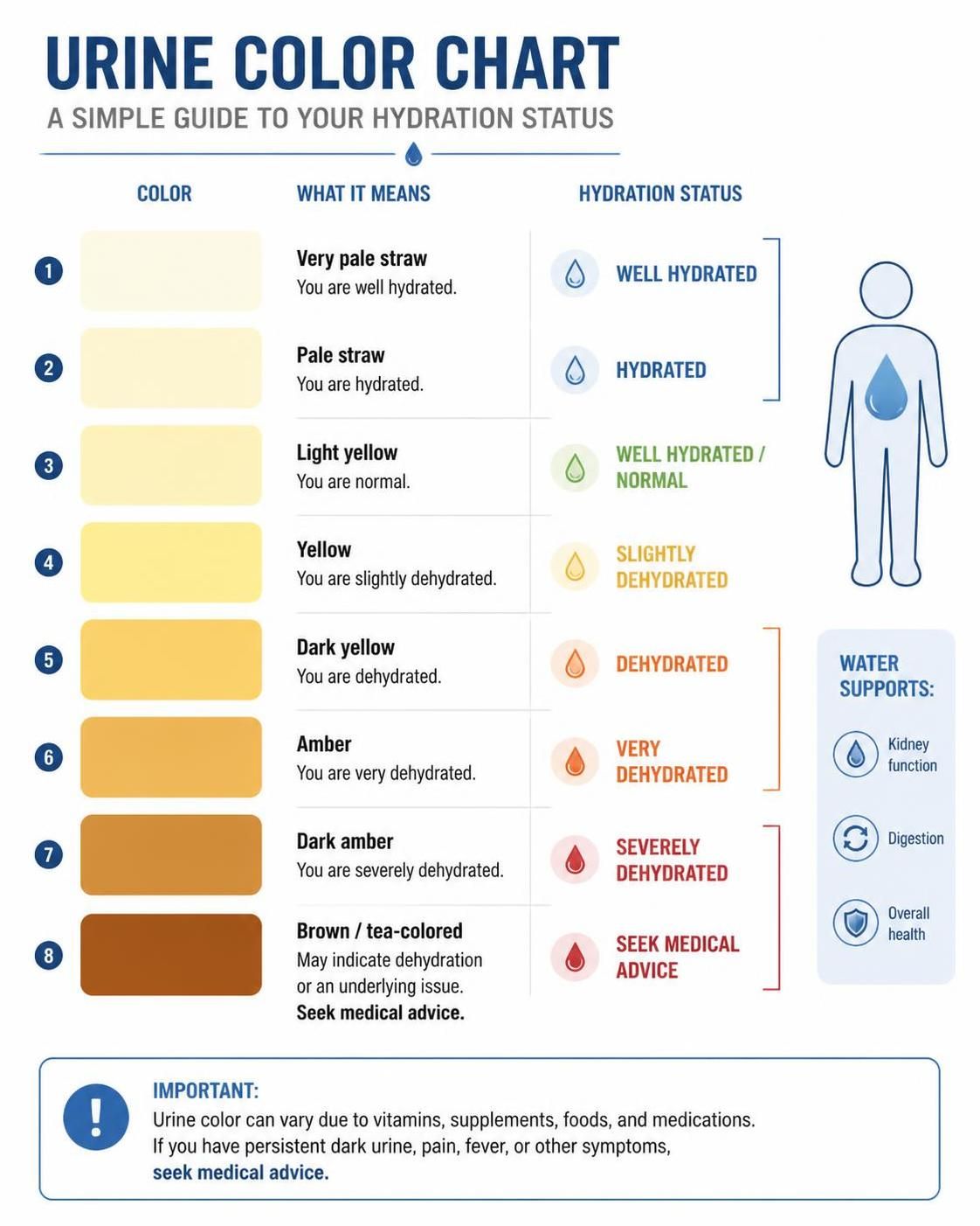 urine color graphic